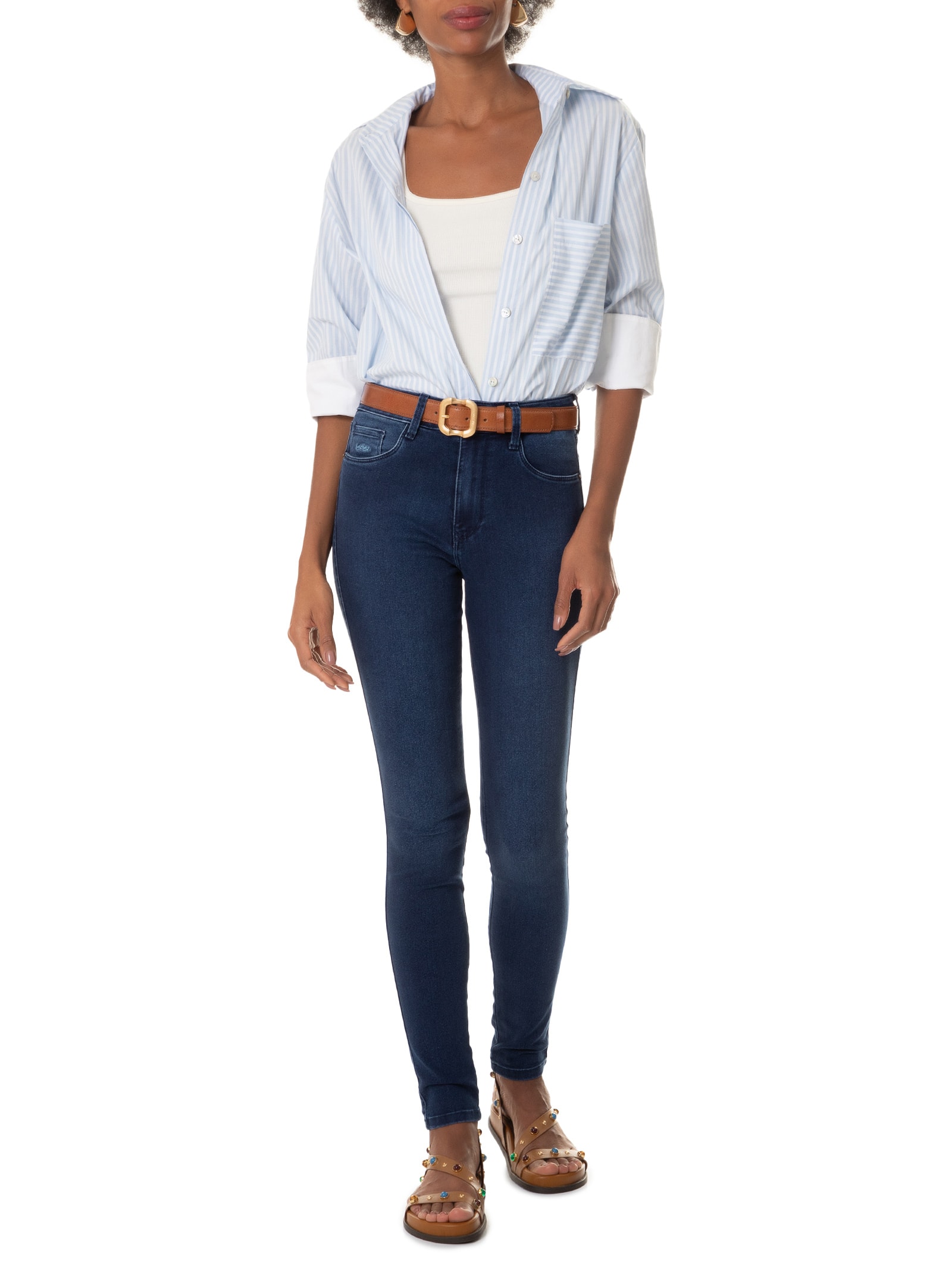 Calça Feminina Jeans Azul Lez A Lez