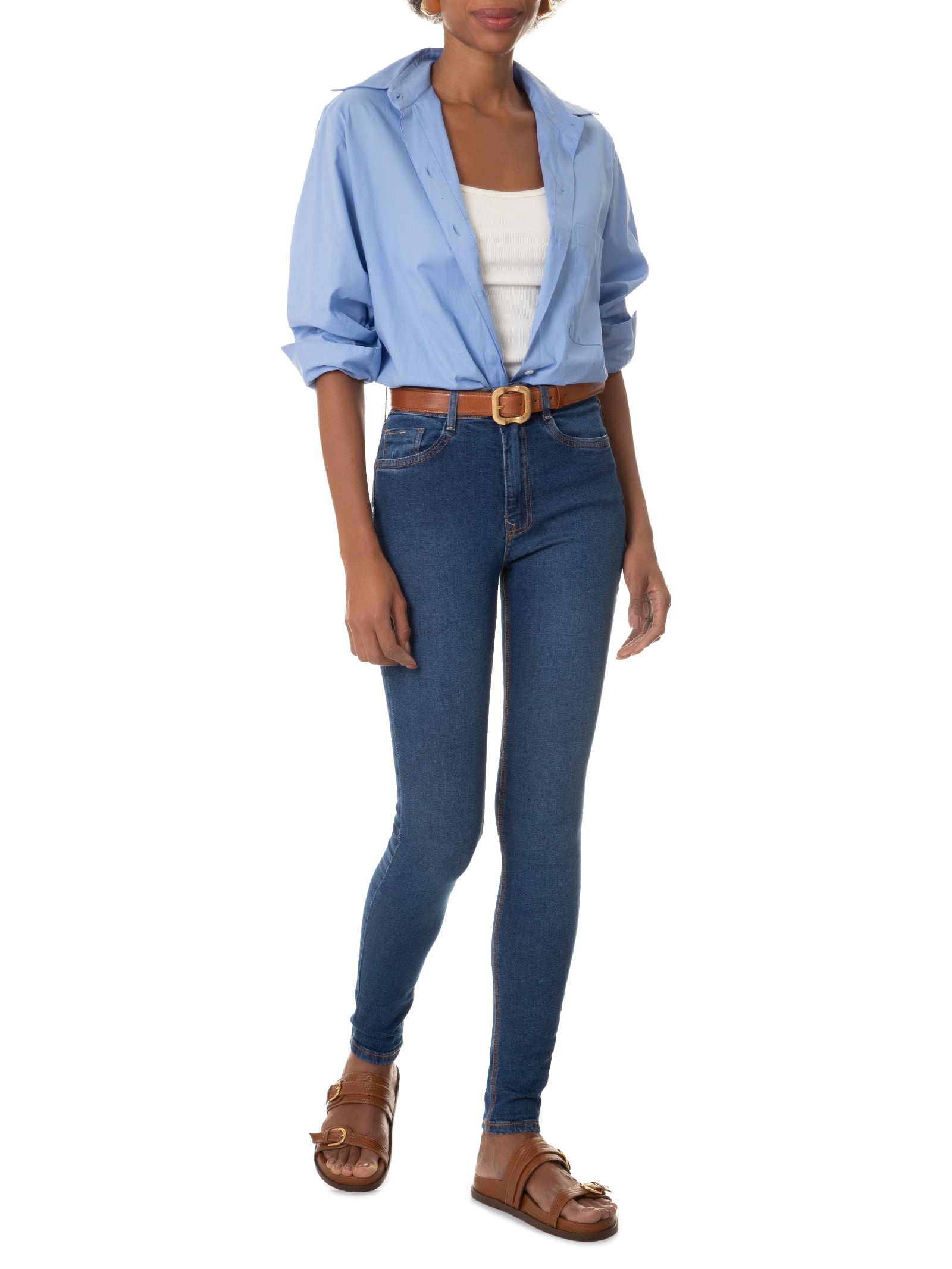 Calça Feminina Jeans Azul Lez A Lez