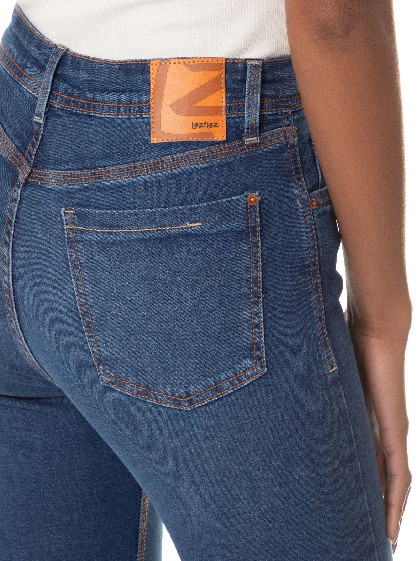 Calça Feminina Jeans Azul Lez A Lez