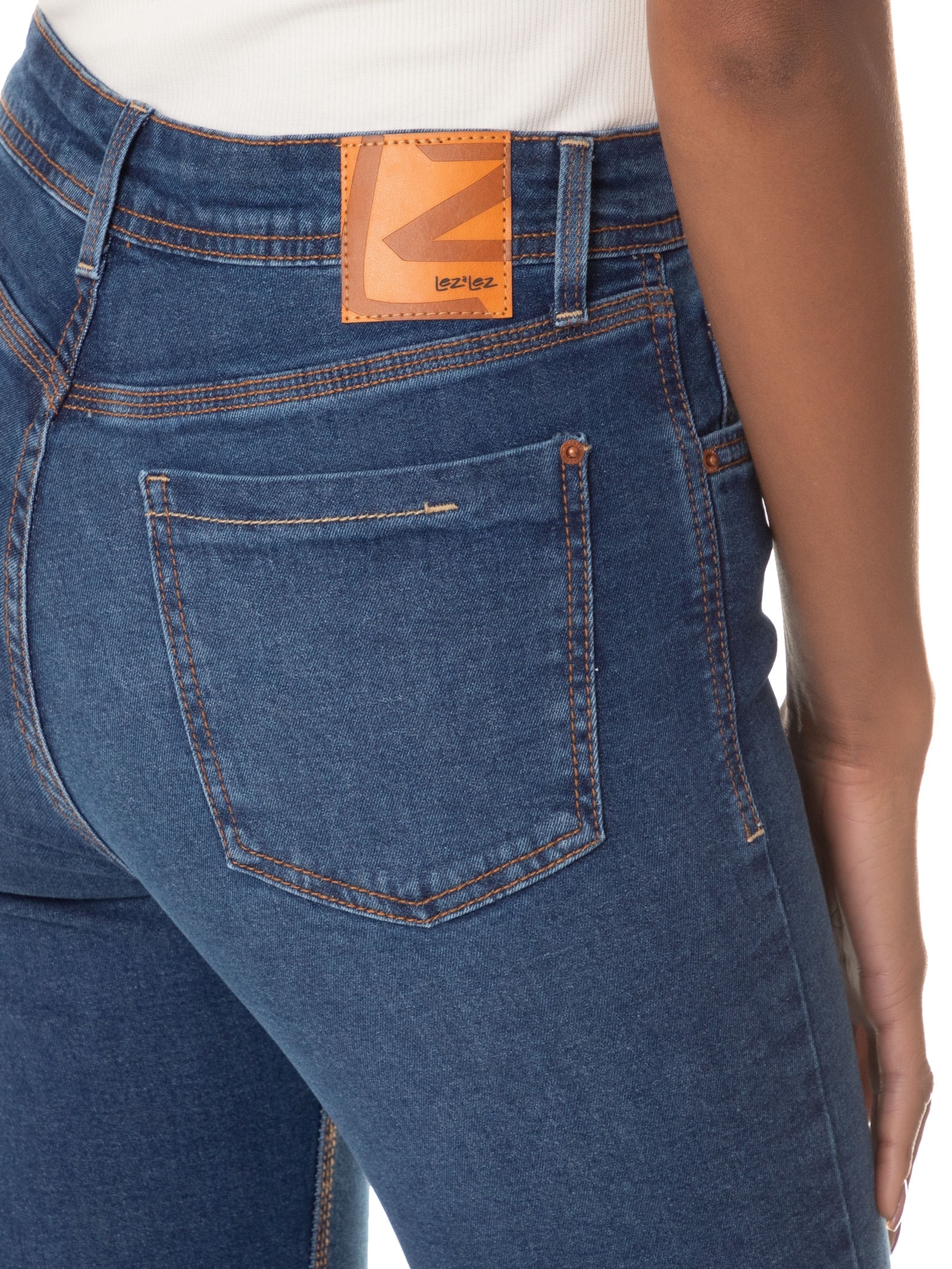 Calça Feminina Jeans Azul Lez A Lez