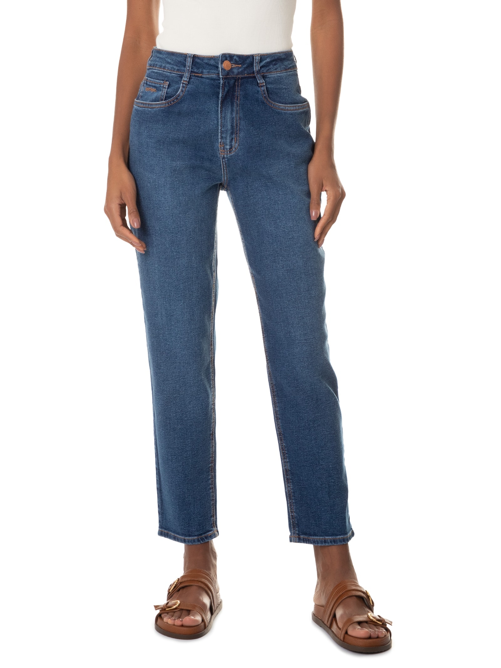 Calça Feminina Jeans Azul Lez A Lez