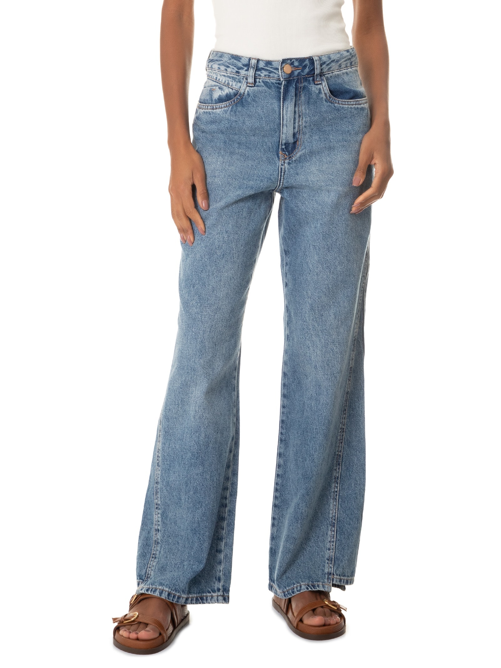 Calça Feminina Jeans Azul Lez A Lez