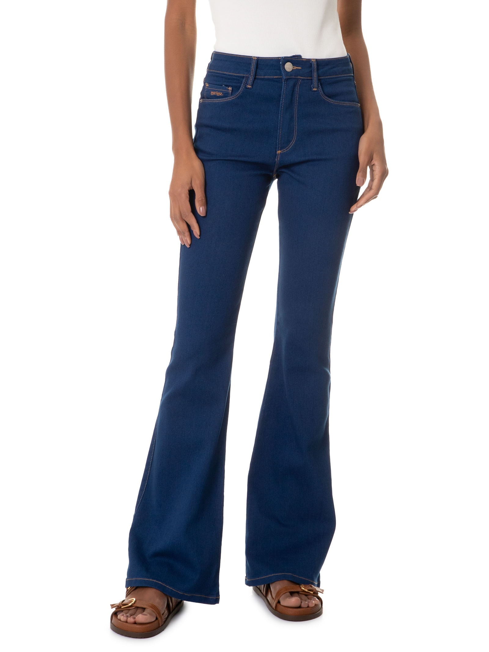 Calça Feminina Jeans Azul Lez A Lez