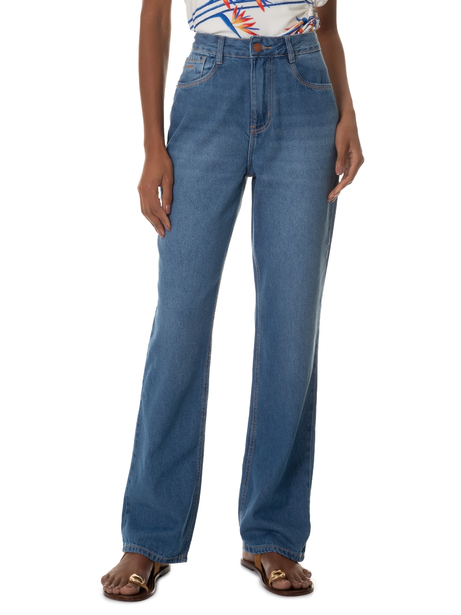 Calça Feminina Jeans Azul Lez A Lez