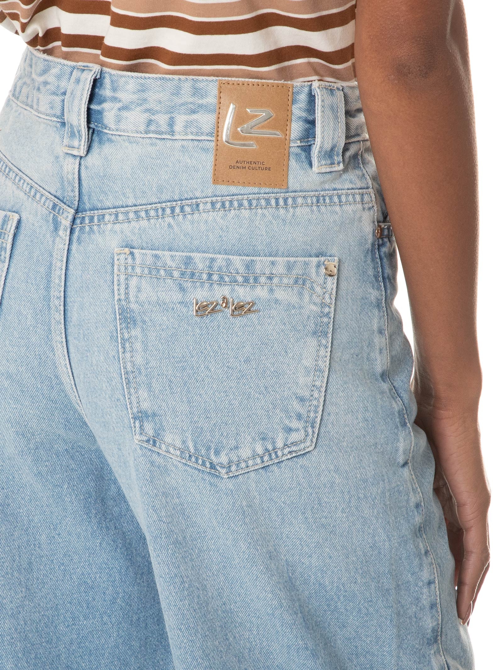 Calça Feminina Jeans Azul Lez A Lez