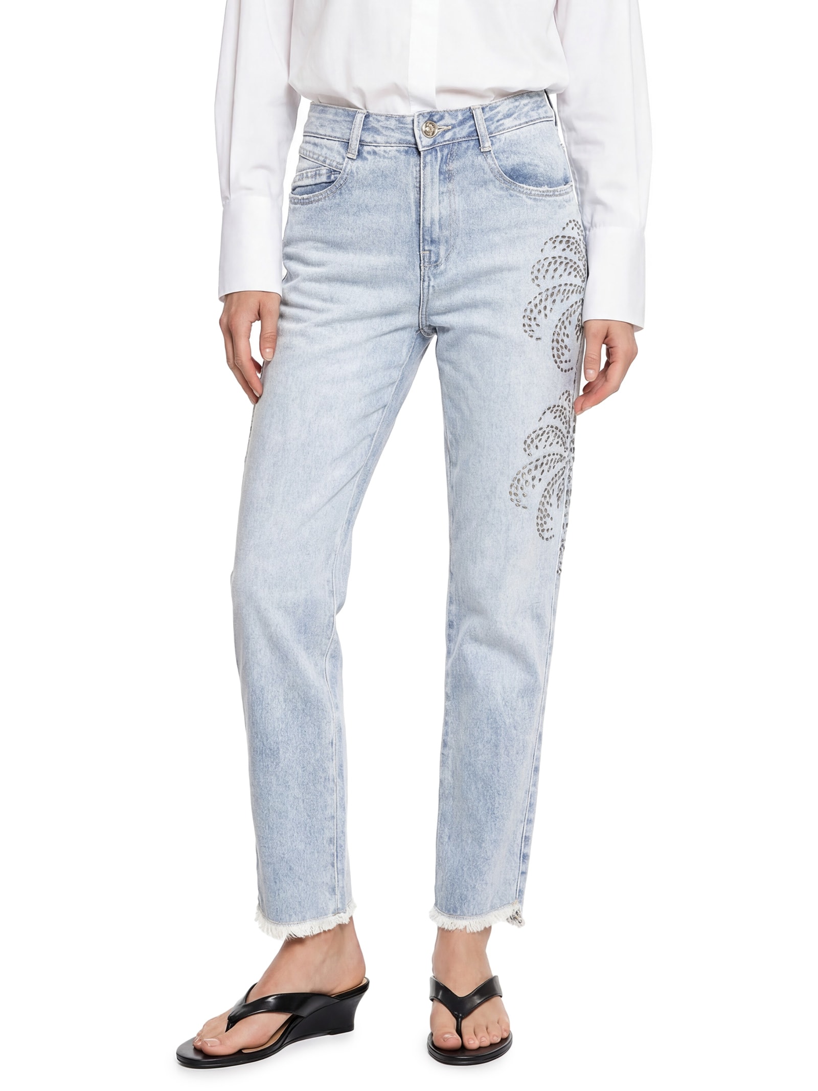 Calça Feminina Jeans Azul Lez A Lez