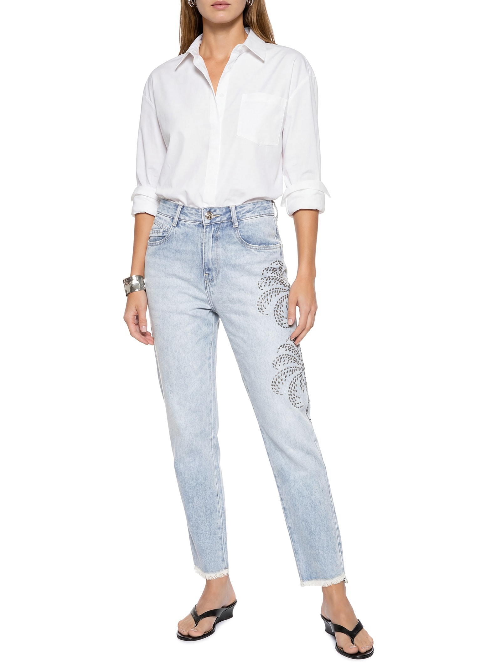 Calça Feminina Jeans Azul Lez A Lez
