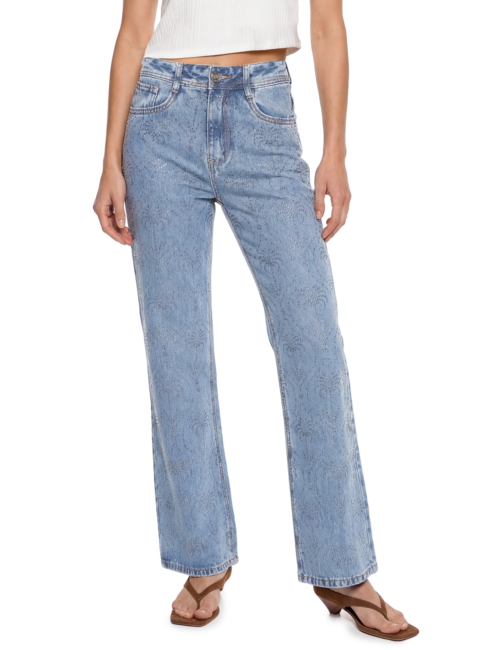 Calça Feminina Jeans Azul Lez A Lez