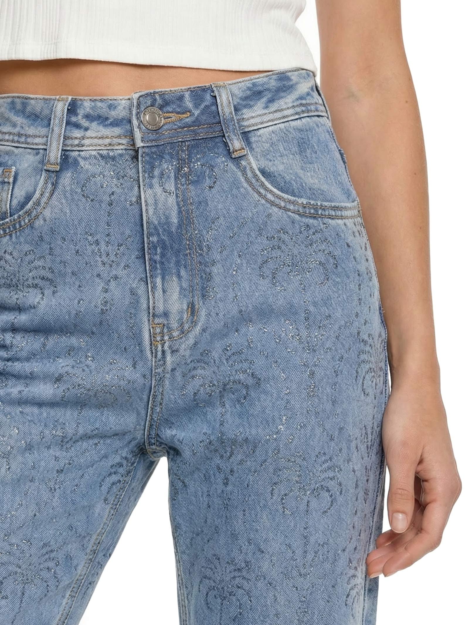 Calça Feminina Jeans Azul Lez A Lez