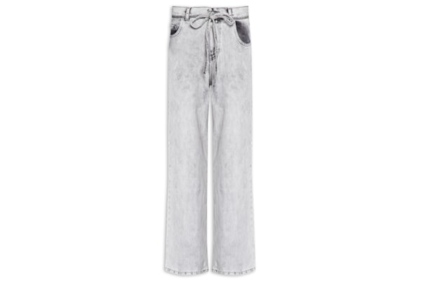 Calça Feminina Jeans B Pantalona Maxi - Cinza