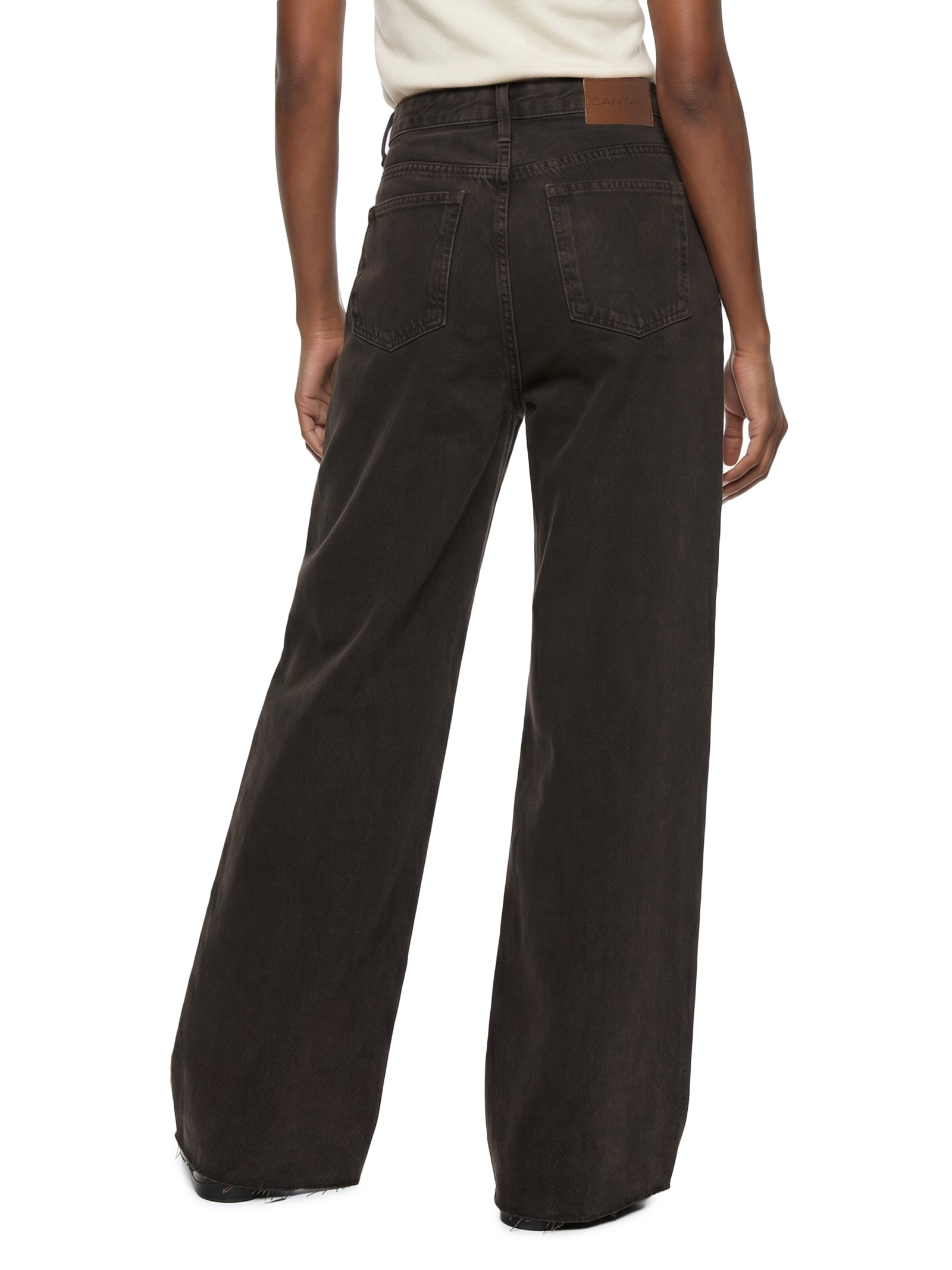 Calça Feminina Jeans B Sobretinto Marrom Cantão