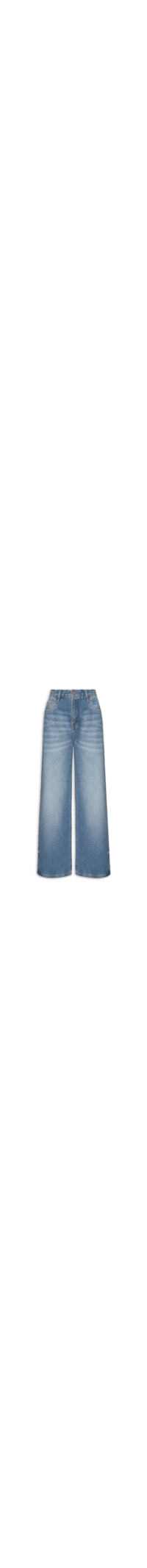 Calça Feminina Jeans B Wide Leg Originals - Azul