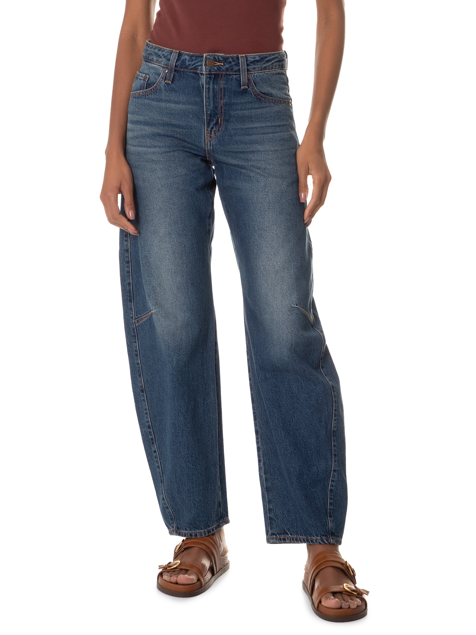 Levi's - Calça Feminina Jeans Baggy Dad Barrel - Azul