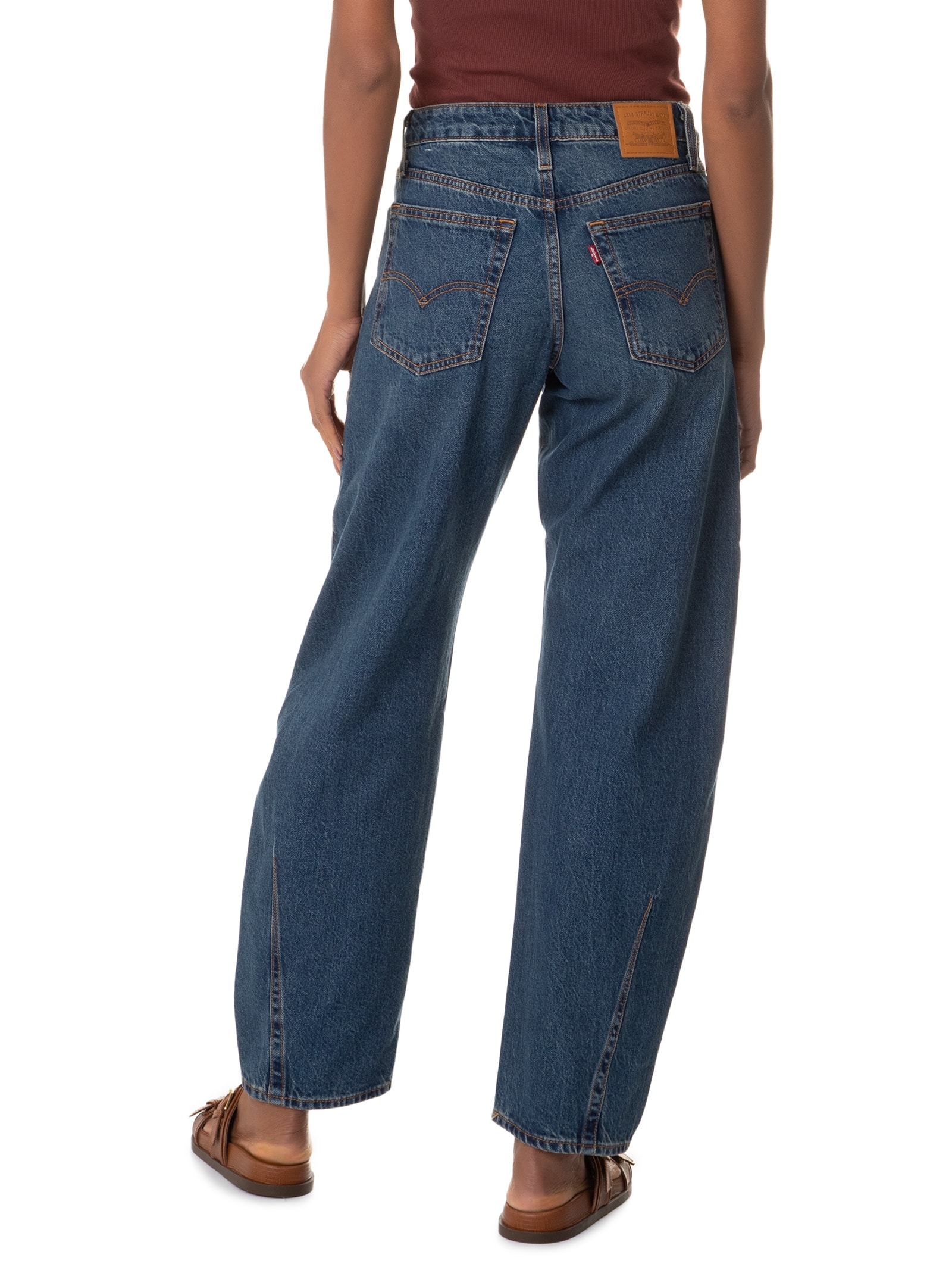 Levi's - Calça Feminina Jeans Baggy Dad Barrel - Azul