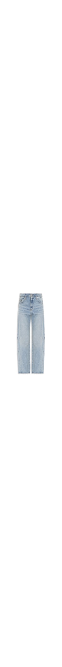Calça Feminina Jeans Baggy Dad Barrel - Azul