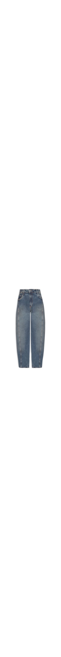 Calça Feminina Jeans Ballon Curve Cintura Média - Azul