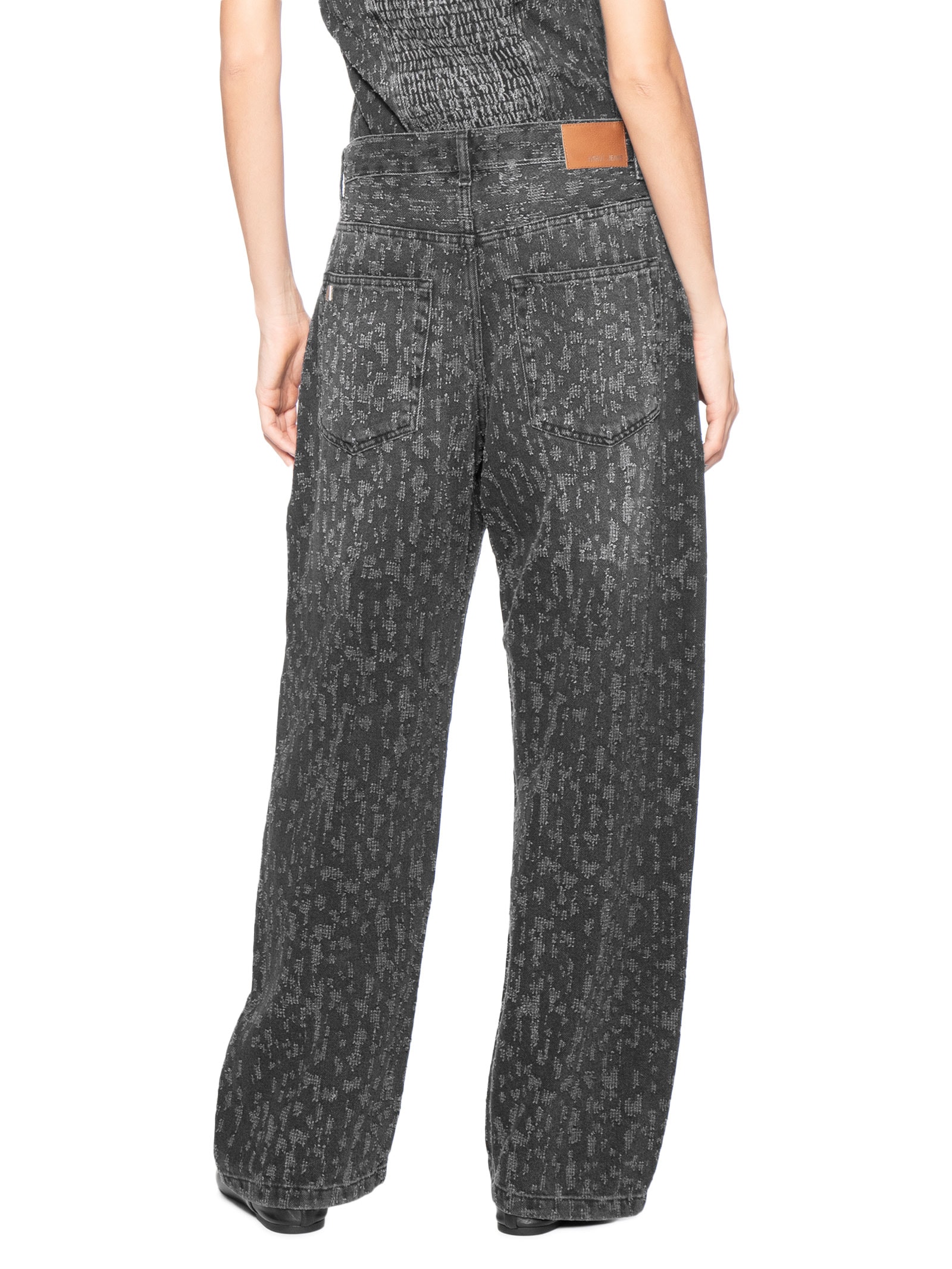 Calça Feminina Jeans Ballon Preto Animale Jeans