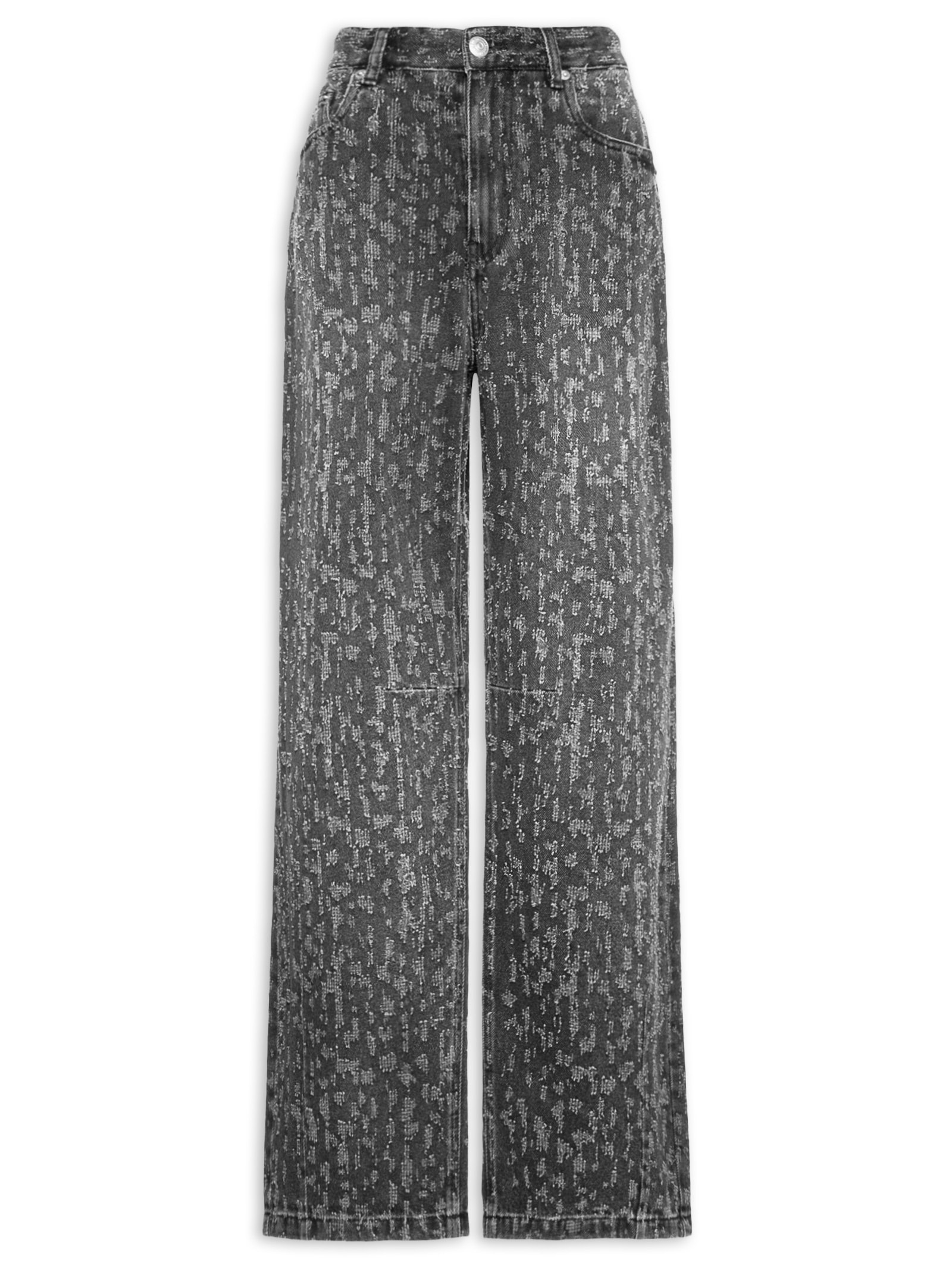 Calça Feminina Jeans Ballon Preto Animale Jeans