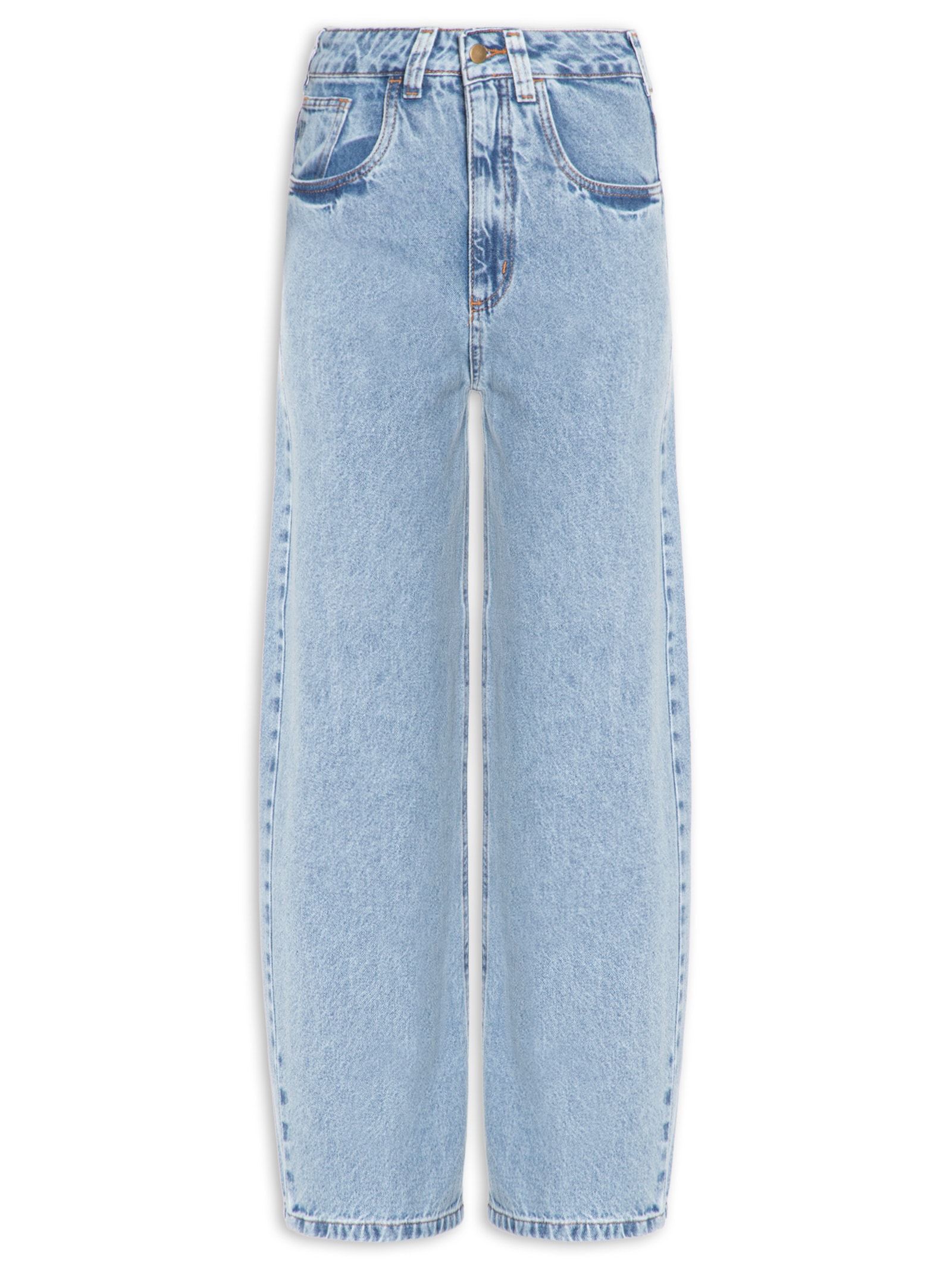 Calça Feminina Jeans Balloon Azul Market 33