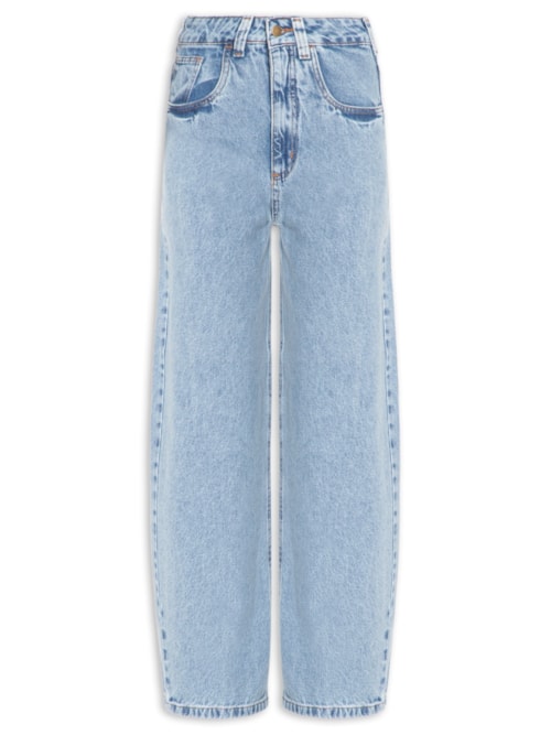 Calça Feminina Jeans Balloon - Azul