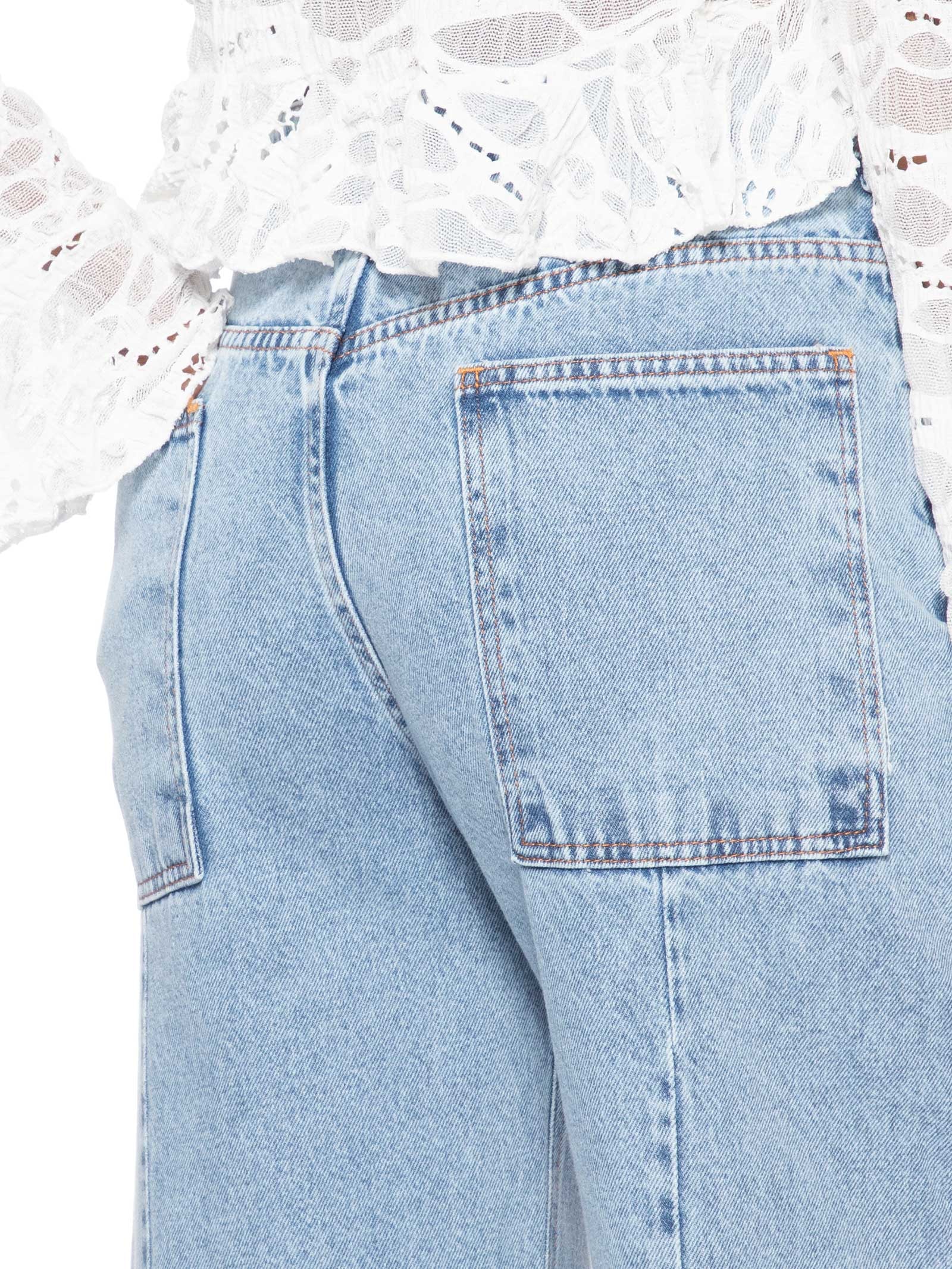 Calça Feminina Jeans Balloon Azul Market 33