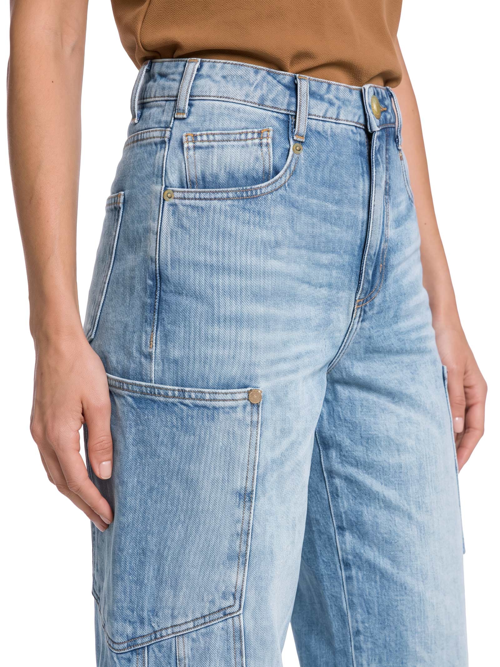 Calça Feminina Jeans Balloon – Azul Open
