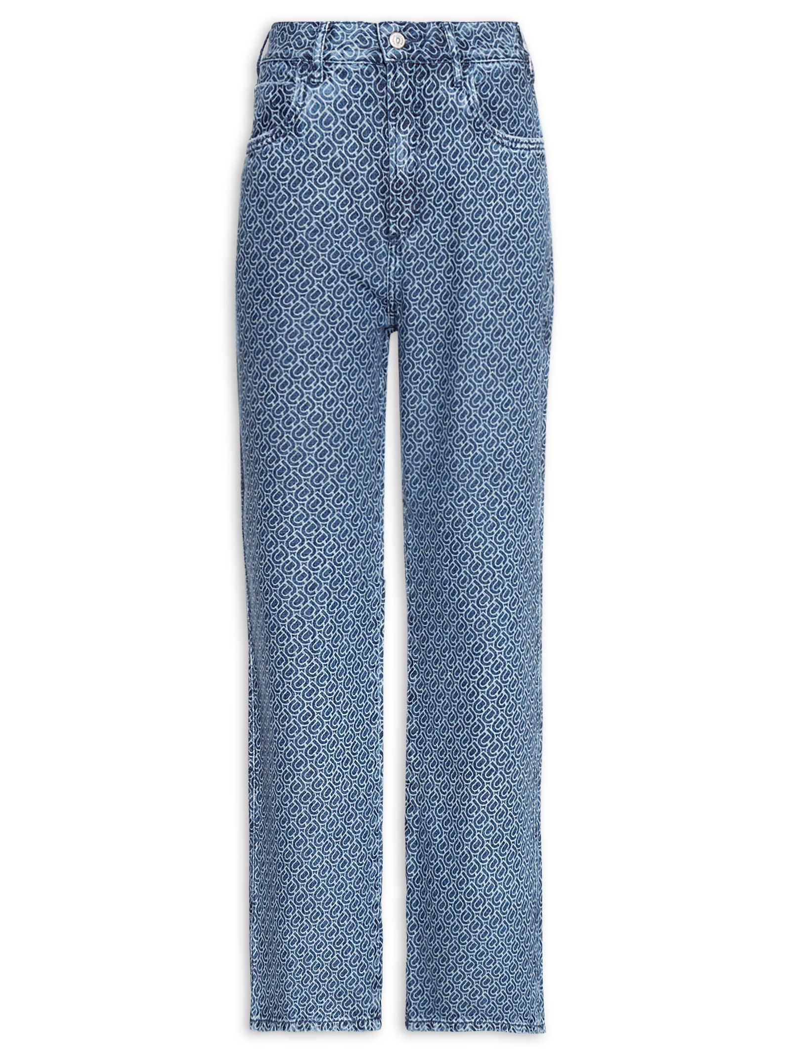 Calça Feminina Jeans Barcelona Estampada Azul Colcci Jeans
