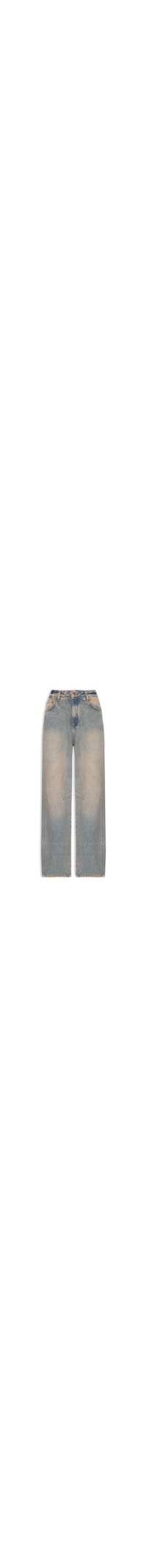 Calça Feminina Jeans Barrel Leg Cintura Média - Azul