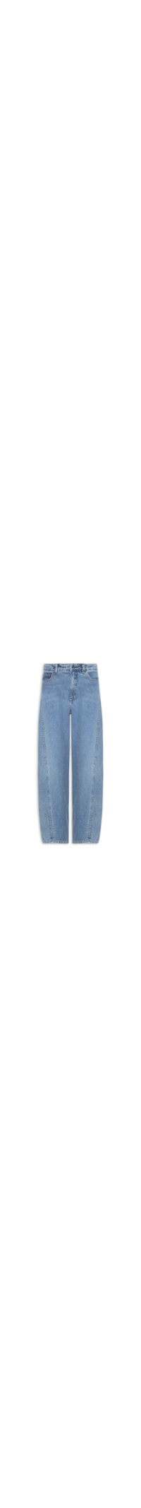 Calça Feminina Jeans Barrel Marcada - Azul