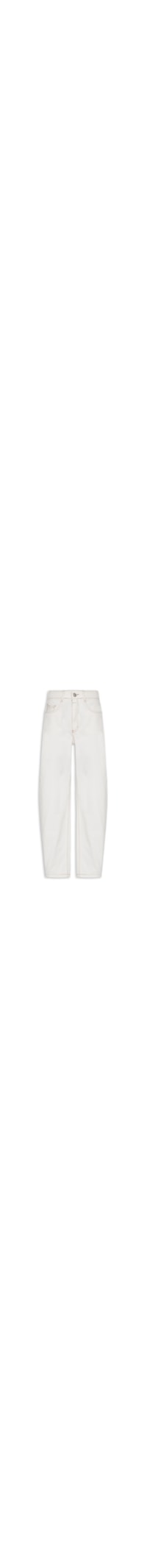 Calça Feminina Jeans Barrel - Off White