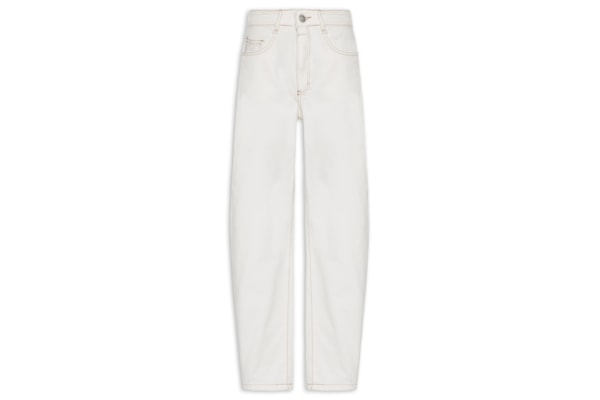 Calça Feminina Jeans Barrel - Off White