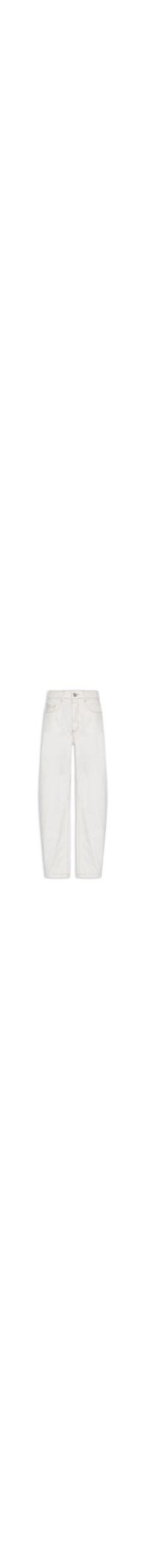 Calça Feminina Jeans Barrel - Off White