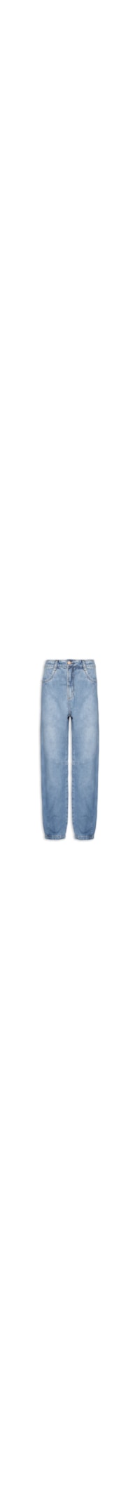Calça Feminina Jeans Barrel Pesponto - Jeans