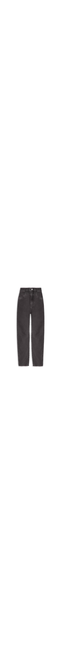 Calça Feminina Jeans Barrel - Preto