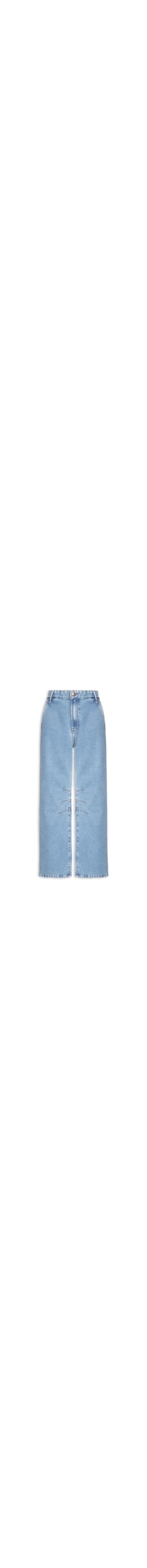 Calça Feminina Jeans Barrel – Azul