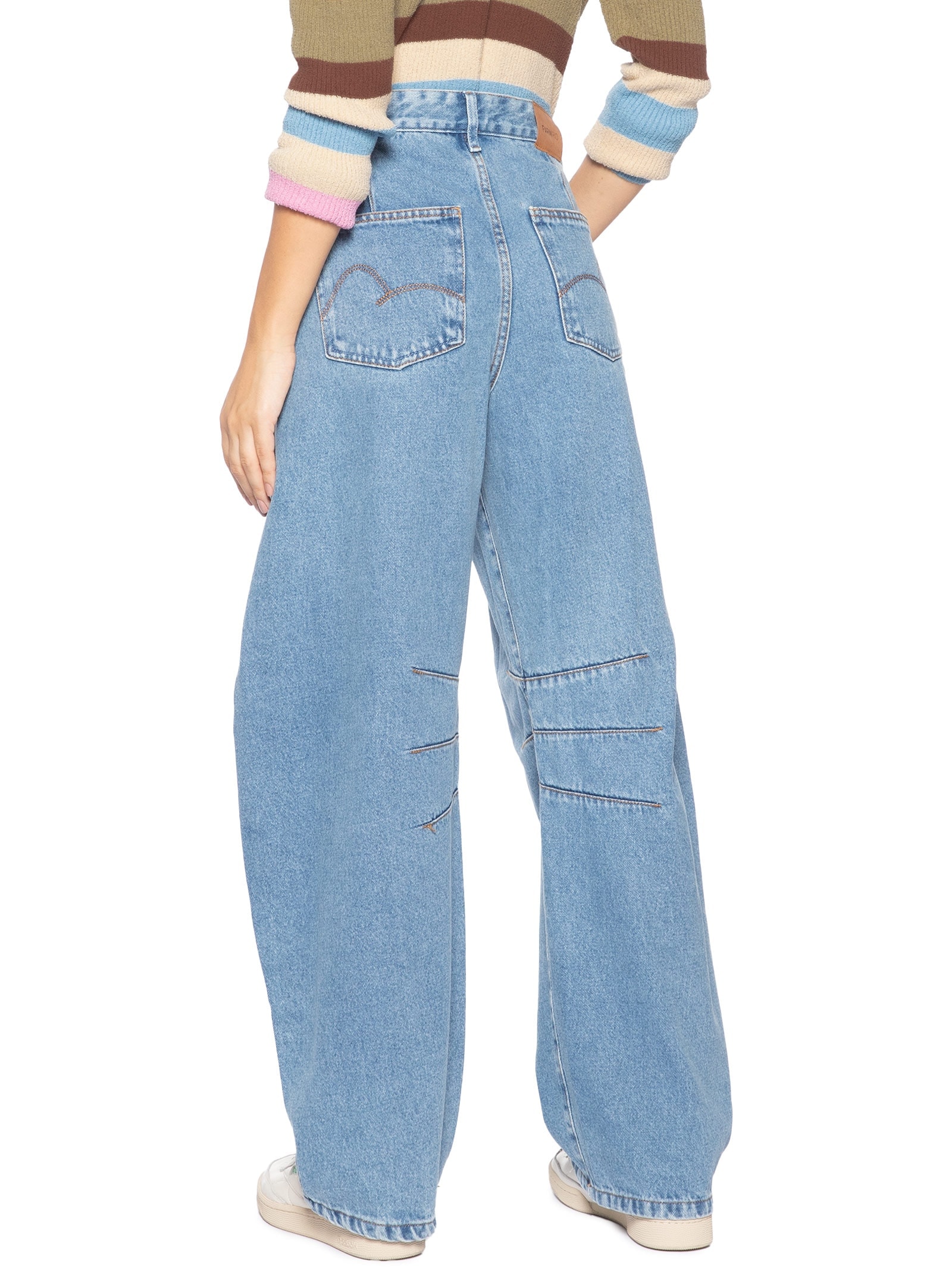 Calça Feminina  Jeans Barrel – Azul Farm
