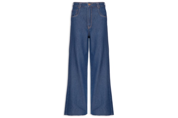 Calça Feminina Jeans Básica Intense - Azul