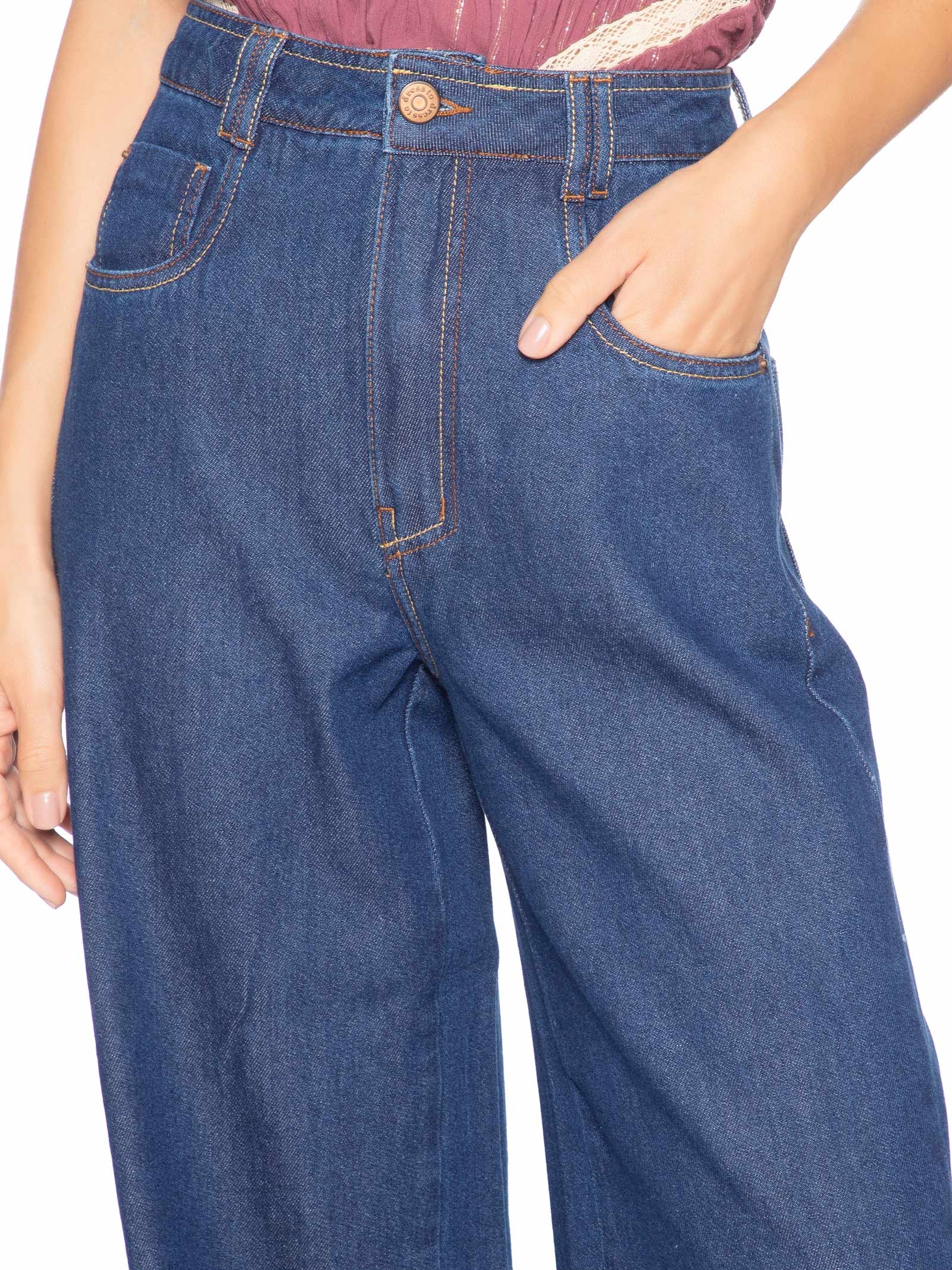 Calça Feminina Jeans Básica Intense Azul Dress To