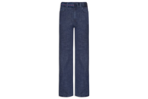 Calça Feminina Jeans Bella Stretch Com Cinto – Azul
