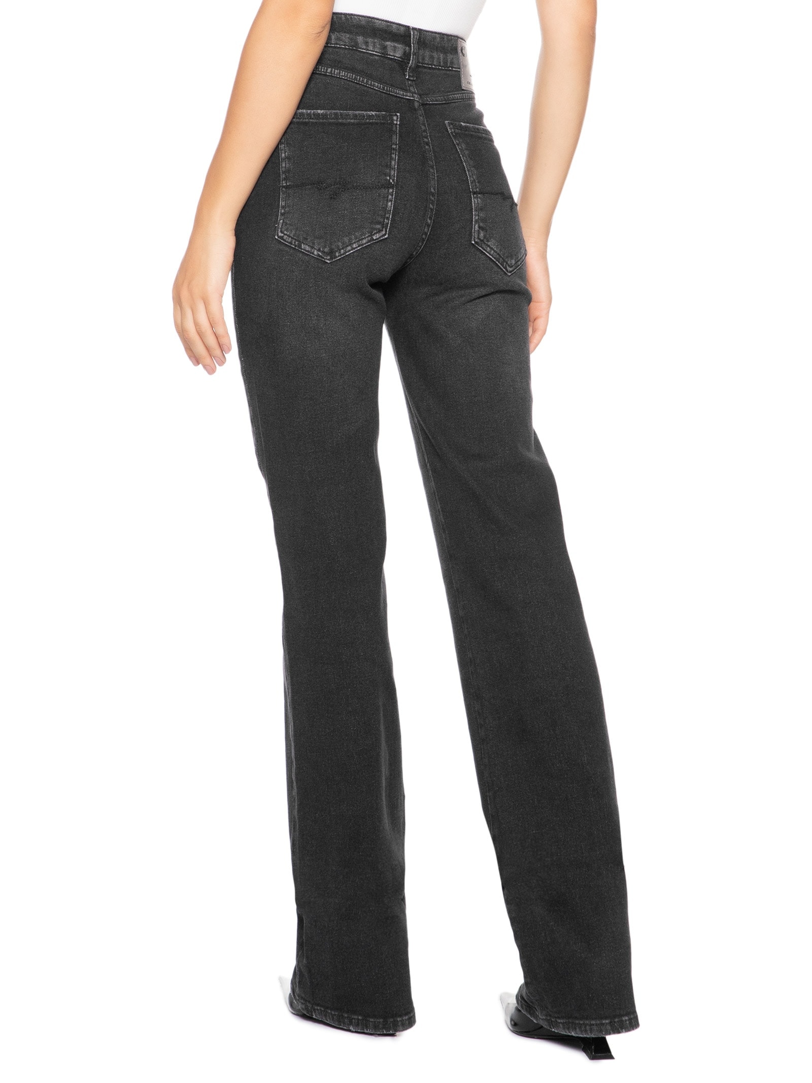 Calça Feminina Jeans Berlim Stretch Preto Colcci Jeans