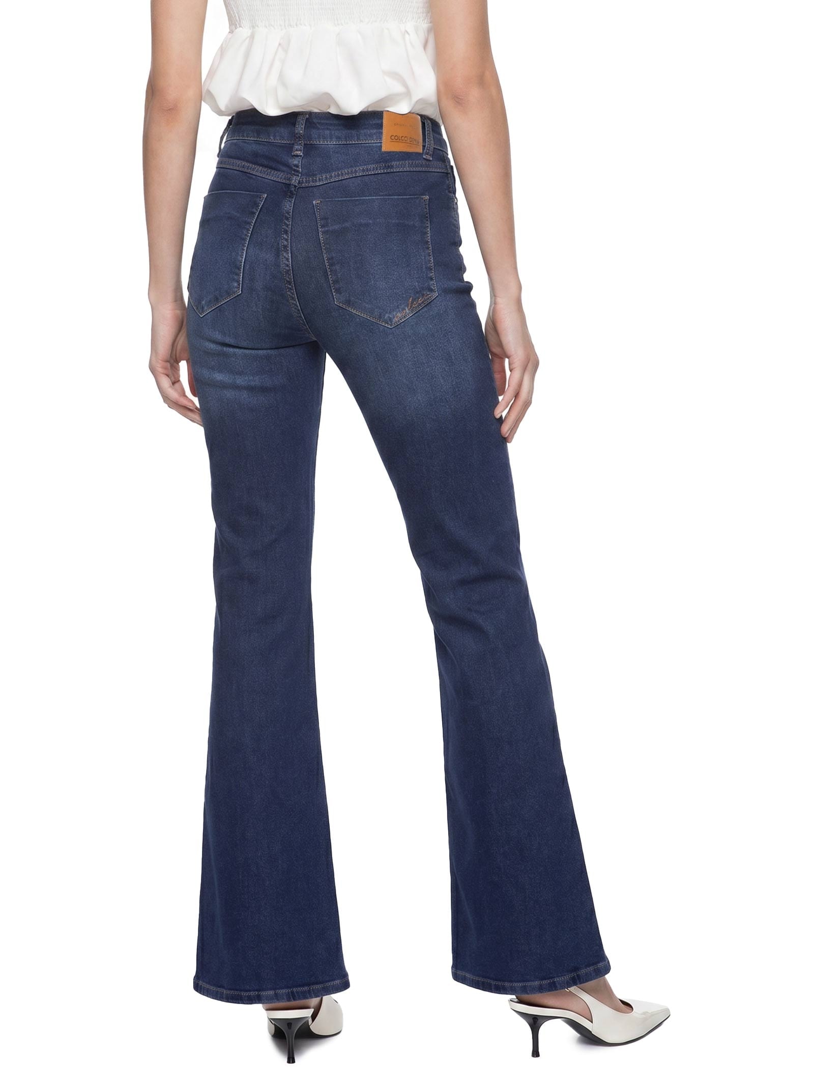 Calça Feminina Jeans Bia Flare Azul Colcci