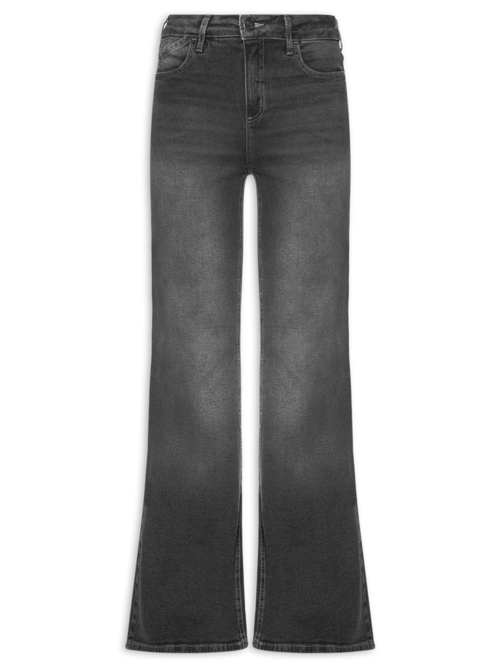 Calça Feminina Jeans Bia Flare Preto Colcci