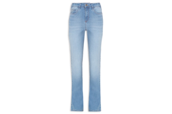Calça Feminina Jeans Bia Reta - Azul