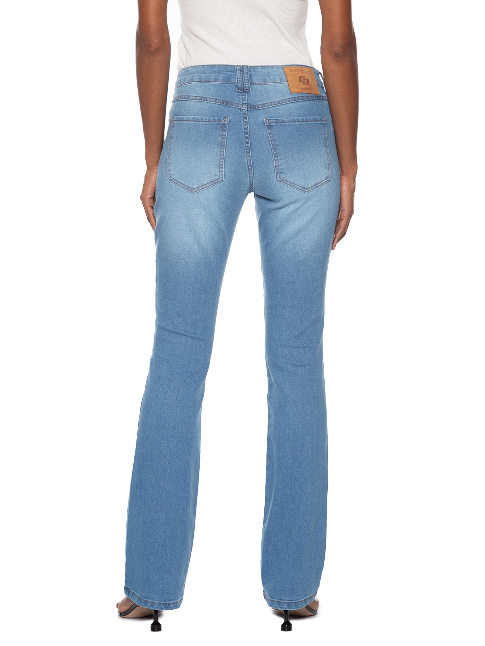 Calça Feminina Jeans Bia Reta Azul Colcci