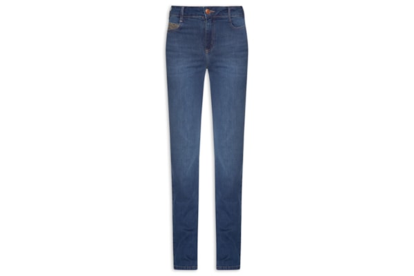 Calça Feminina Jeans Bia Reta - Azul