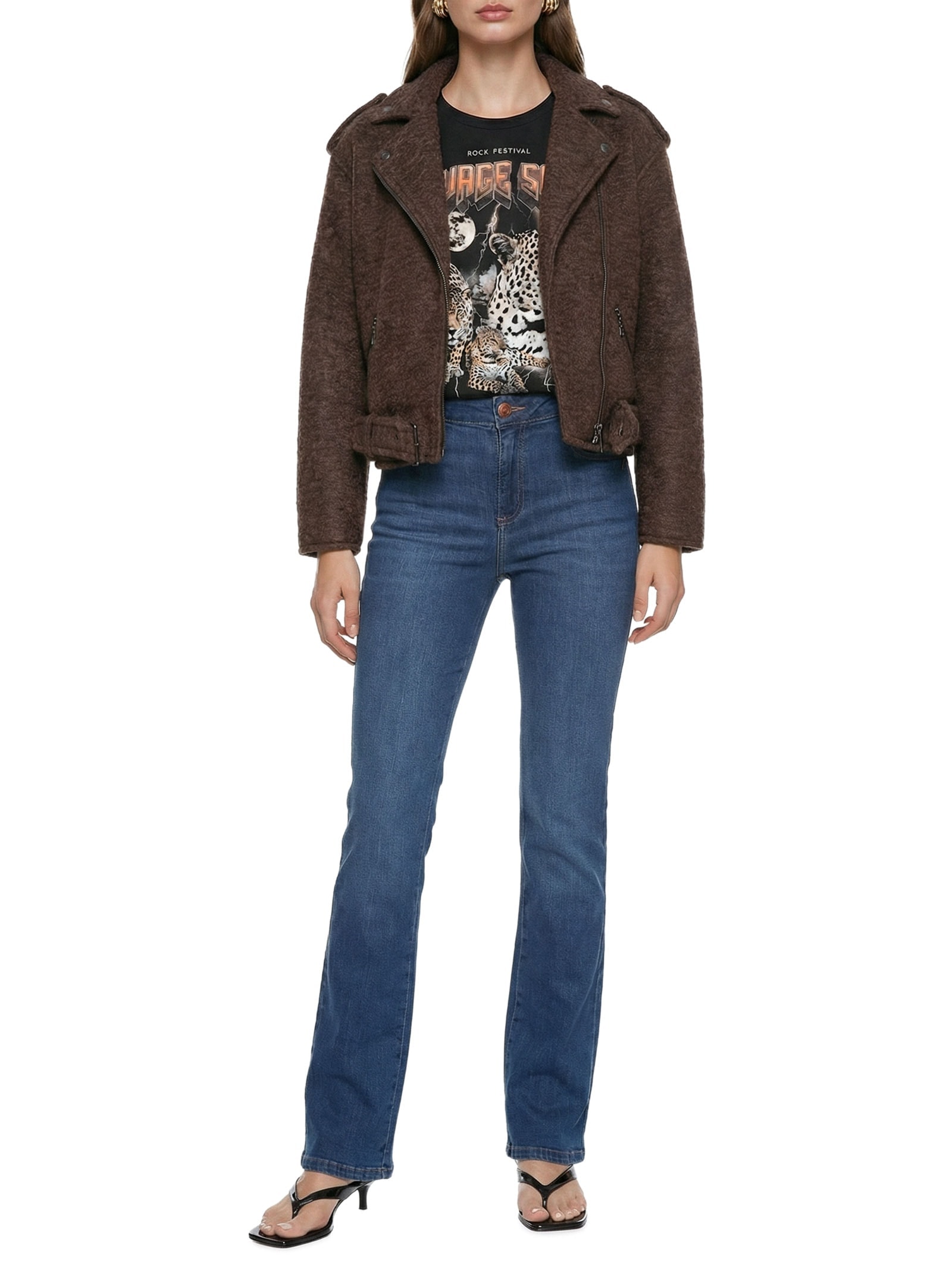Calça Feminina Jeans Bia Reta Azul Colcci