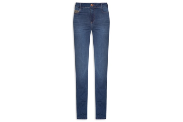Calça Feminina Jeans Bia Reta - Azul