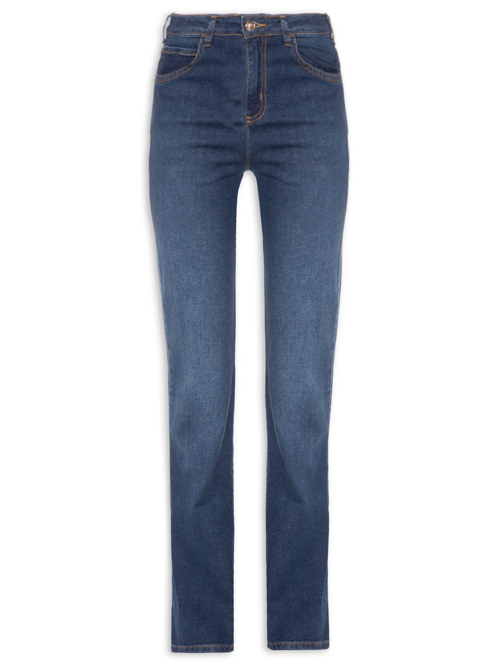 Calça Feminina Jeans Bia Reta – Azul Colcci