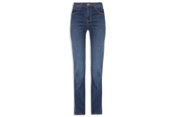 Calça Feminina Jeans Bia Reta – Azul