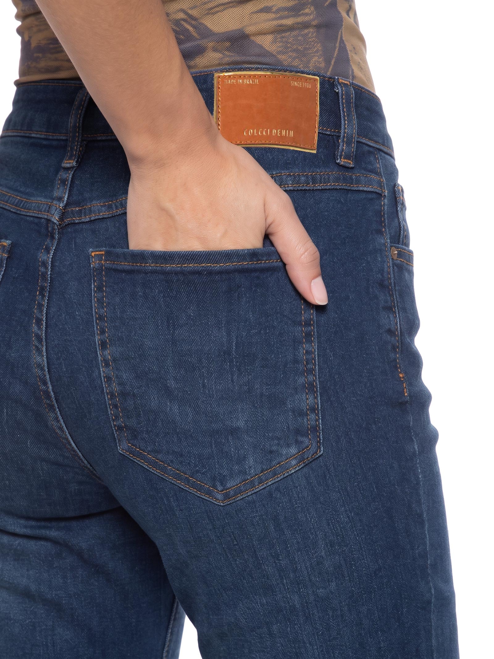 Calça Feminina Jeans Bia Reta – Azul Colcci